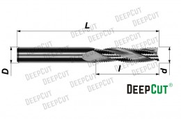 Фреза спиральная трехзаходная со стружколомом Deepcut 3MDRX625 твердосплавная