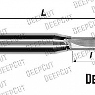 Фреза TCT прямая с 3-мя ножами и чистовым стружколомом Deepcut T3MDZX