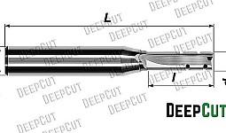 Фреза TCT прямая с 3-мя ножами и чистовым стружколомом Deepcut T3MDZX