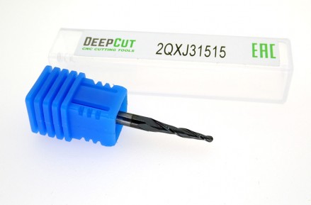 Фреза коническая сферическая спиральная Deepcut 2QXJ31515 твердосплавная с покрытием AlTiN - Фреза коническая сферическая спиральная Deepcut 2QXJ31515 твердосплавная с покрытием AlTiN