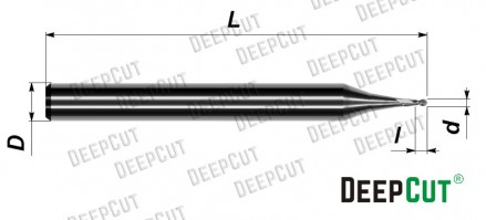 Микрофреза сферическая 2-х заходная ALMB0306D0450F2 по алюминию - Микрофреза сферическая 2-х заходная ALMB0306D0450F2 по алюминию